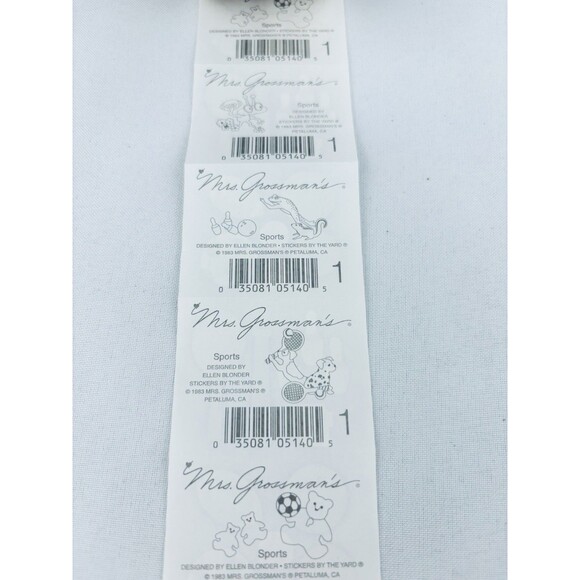 Vintage 1983 Sports Mrs. Grossman's Stickers Roll Scrapbooking Football‎ Soccer - Picture 4 of 7